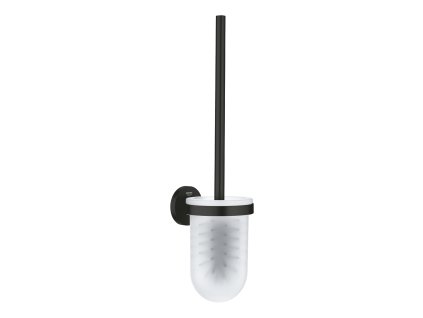 Grohe QuickFix Start WC kefa nástenná s držiakom, sklo/matná čierna 411852430-GR