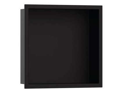 Hansgrohe XtraStoris Original Výklenok do steny s rámom, 30x30x7 cm, matná čierna 56093670-HG