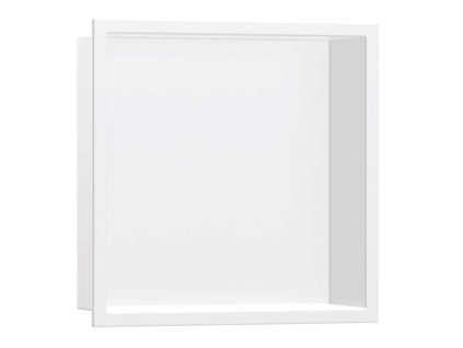 Hansgrohe XtraStoris Original Výklenok do steny s rámom, 30x30x7 cm, matná biela 56093700-HG