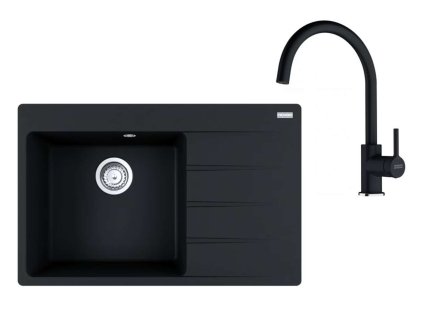 Franke Sety Kuchynský set G272O, fragranitový drez CNG 611-78 TL/2 a batéria FC 6018.071, ónyx 114.0700.779