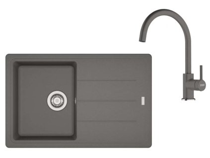 Franke Sety Kuchynský set G279ŠK, fragranitový drez BFG 611-78 a batéria FC 6018.084, sivý kameň 114.0700.809