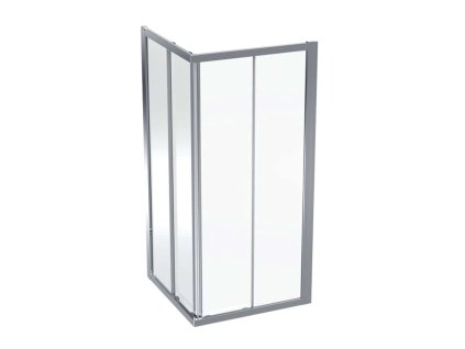 Geberit GEO Sprchový kút 90x90 cm, strieborná/číre sklo 560.122.00.2