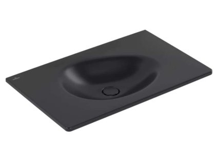 Villeroy & Boch Antao Umývadlo nábytkové 80x50 cm, bez prepadu, bez otvoru na batériu, CeramicPlus, Pure Black 4A7583R7