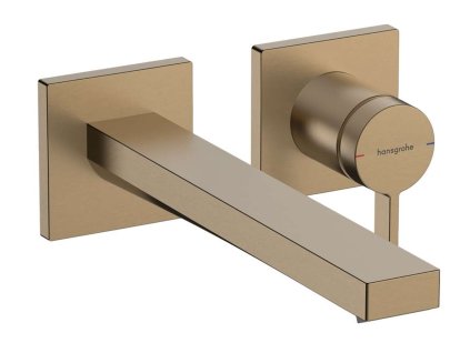 Hansgrohe Tecturis E Umývadlová batéria pod omietku, s výpusťou, 2-otvorová inštalácia, EcoSmart, kefovaný bronz 73051140-HG