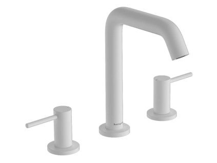 Hansgrohe Tecturis S Umývadlová batéria s výpusťou Push-Open, 3-otvorová inštalácia, EcoSmart, matná biela 73330700-HG