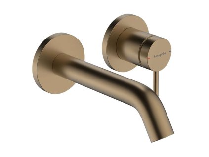 Hansgrohe Tecturis S Umývadlová batéria pod omietku, s výpusťou, 2-otvorová inštalácia, EcoSmart, kefovaný bronz 73350140-HG