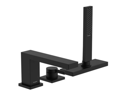 Hansgrohe Tecturis E Batéria na okraj vane, 3-otvorová inštalácia, sBox, matná čierna 73443670-HG