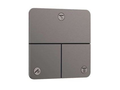 Hansgrohe ShowerSelect Comfort Ventil pod omietku, na 3 spotrebiče, kefovaný čierny chróm 15587340-HG