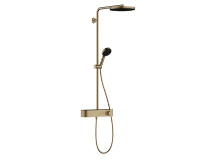 Hansgrohe Pulsify S Sprchový set s termostatom, priemer 26 cm, 3 prúdy, kefovaný bronz 24220140-HG