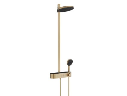 Hansgrohe Pulsify S Sprchový set s termostatom, priemer 26 cm, 3 prúdy, kefovaný bronz 24240140-HG