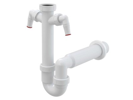 Alcadrain Sifóny Drezový sifón, 2 prípojky A82-DN50