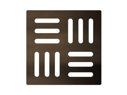 Alcadrain Rošty Mriežka 10x10 cm, brozn antic MPV001-ANTIC