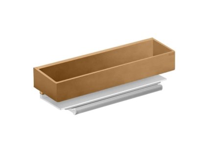 Keuco Edition 11 Polička so stierkou na sklo, dĺžka 30 cm, kefovaný bronz 11159030000