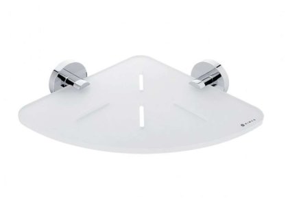 Nimco Unix Polička rohová, plexiglass/chróm UN X208-26