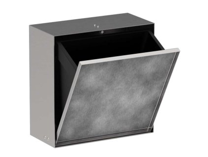 Hansgrohe XtraStoris Rock Podomietkový odpadkový kôš 6 l, kefovaná oceľ 56090800-HG