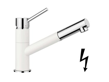 Blanco Kano S Drezová batéria s výsuvnou koncovkou, biela/chróm 527650