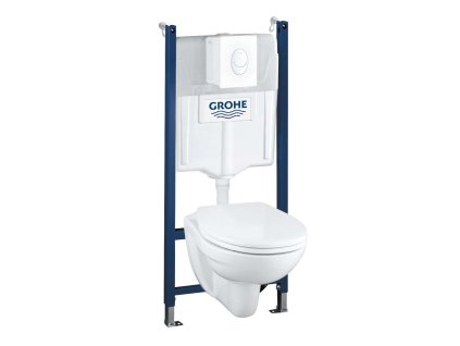 Grohe Solido Súprava na závesné WC + klozet a WC doska SoftClose, tlačidlo Skate Air, biela 39117000-GR
