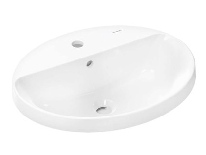 Hansgrohe Xuniva D Umývadlo, 55x45 cm, s prepadom, otvor na batériu, biela 60160450-HG