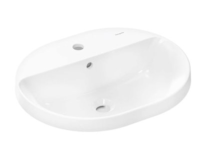 Hansgrohe Xuniva U Umývadlo, 55x45 cm, s prepadom, otvor na batériu, biela 60161450-HG