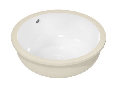 Hansgrohe Xuniva S Umývadlo zápustné, priemer 35 cm, s prepadom, SmartClean, biela 61046450-HG
