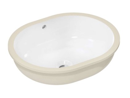 Hansgrohe Xuniva U Umývadlo zápustné, 45x35 cm, s prepadom, SmartClean, biela 61050450-HG
