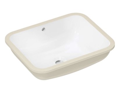 Hansgrohe Xuniva Q Umývadlo zápustné, 45x35 cm, s prepadom, SmartClean, biela 61052450-HG
