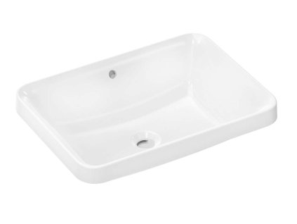 Hansgrohe Xuniva Q Umývadlo, 55x40 cm, s prepadom, bez otvoru na batériu, SmartClean, biela 61066450-HG
