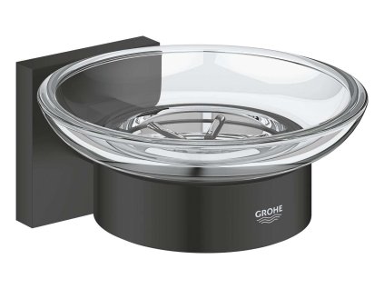 Grohe QuickFix Start Cube Mydlovnička s držiakom, sklo/matná čierna 410962430-GR