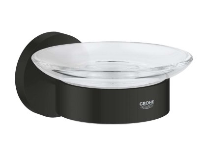 Grohe QuickFix Start Mydlovnička s držiakom, sklo/matná čierna 411932430-GR
