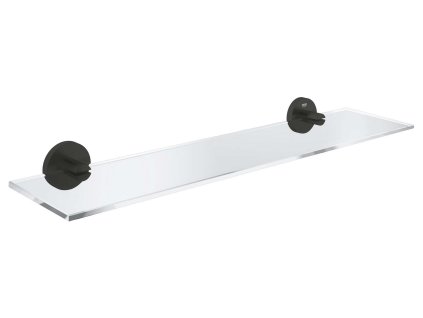 Grohe QuickFix Start Polička, dĺžka 53 cm, sklo/matná čierna 412022430-GR
