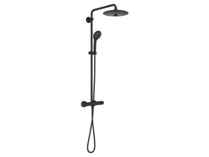 Grohe Vitalio Joy Sprchový set s termostatom, priemer 26 cm, 3 prúdy, phantom black 26403KF2-GR