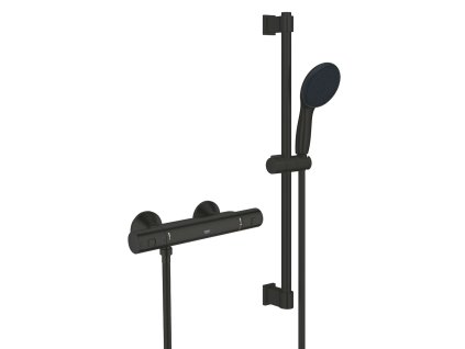 Grohe QuickFix Precision Start Sprchový set s termostatom, matná čierna 345972431-GR