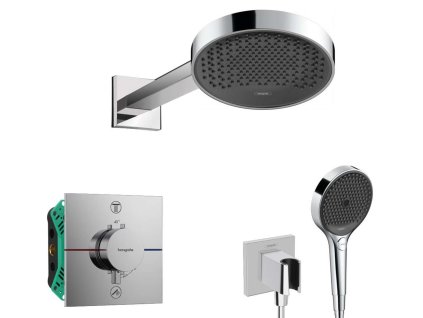 Hansgrohe  Sprchový set s termostatom pod omietku, s telesom, priemer 25 cm, 3 prúdy, chróm SANI21HHH007-HG