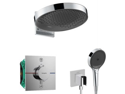 Hansgrohe  Sprchový set s termostatom pod omietku, s telesom, priemer 36 cm, 3 prúdy, chróm SANI21HHH011-HG