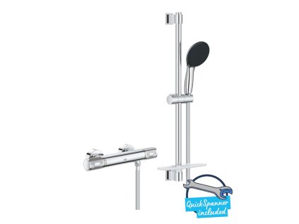 Grohe Precision Feel Sprchový set s termostatom, 3 prúdy, chróm 34791001-GR