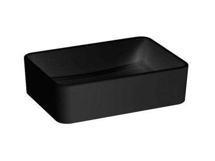 Jika Cubito Pure Umývadlo na dosku, 50x35 cm, bez prepadu, matná čierna H8184237161121