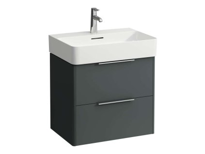 Laufen Base Umývadlová skrinka, 52x58x39 cm, 2 zásuvky, sivá H4022521102661
