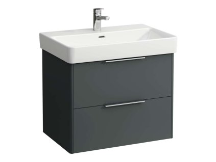 Laufen Base Umývadlová skrinka, 52x67x44 cm, 2 zásuvky, sivá H4023321102661