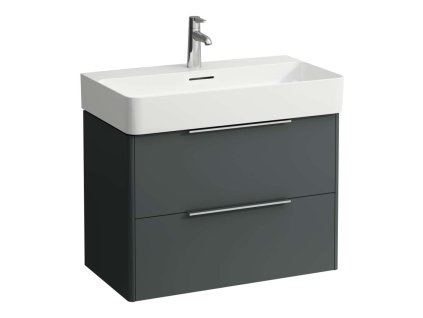 Laufen Base Umývadlová skrinka, 52x73x39 cm, 2 zásuvky, sivá H4023521102661