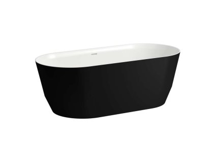 Laufen Pro Vaňa 165x75 cm, matná čierna/biela H2399520680001