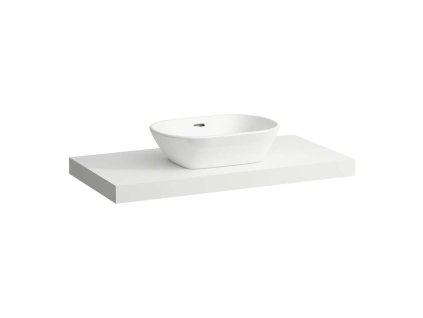 Laufen Lani Doska pod umývadlo, 99 cm, stredový výrez, matná biela H4046611122601