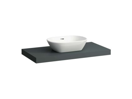 Laufen Lani Doska pod umývadlo, 99 cm, stredový výrez, sivá H4046611122661