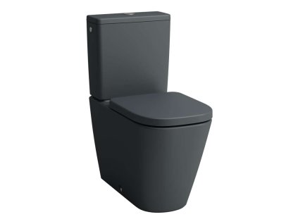 Laufen Meda WC kombi misa, vario odpad, Rimless, matný grafit H8241117580001