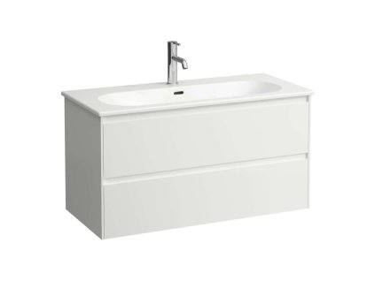 Laufen Lua Skrinka s umývadlom, 51x97x44 cm, 2 zásuvky, matná biela H8600882601041
