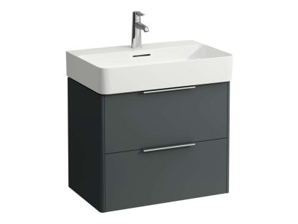 Laufen Base Umývadlová skrinka, 52x64x39 cm, 2 zásuvky, sivá H4023121102661