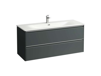 Laufen Base for Palace Skrinka s umývadlom, 53x118x44 cm, 2 zásuvky, sivá H8607092661041