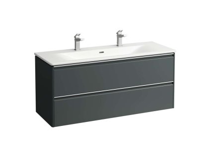 Laufen Base for Palace Skrinka s umývadlom, 53x118x44 cm, 2 zásuvky, sivá H8607092661071