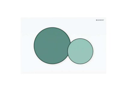 Geberit Sigma01 Ovládanie splachovania, zelená/biela 115.770.79.5