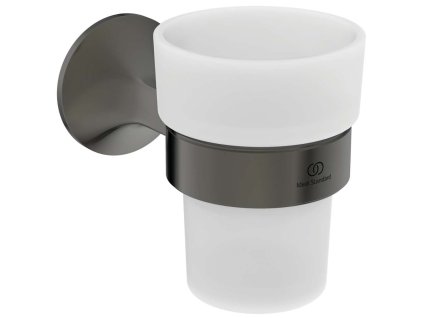 Ideal Standard La Dolce Vita Držiak kefiek a pasty, sklo/Magnetic Grey T5506A5