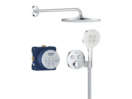 Grohe Precision SmartControl Sprchový set s termostatom pod omietku, priemer 31 cm, 3 prúdy, chróm 34877000-GR